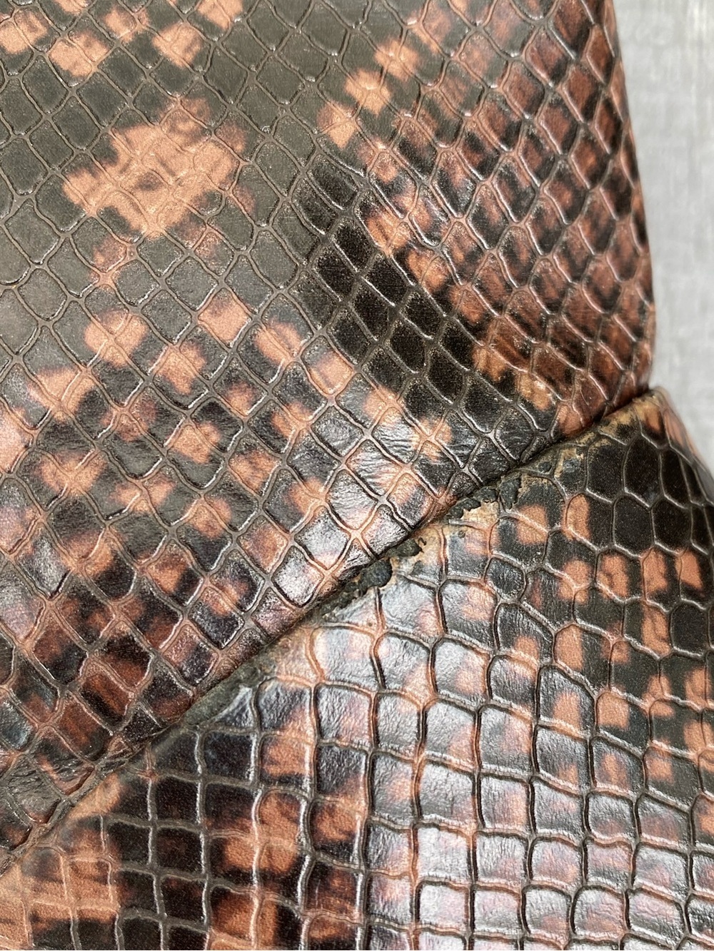 Treasure & Bond Brown Snake-Print Ankle Booties Size 7 - Picture 9 of 9